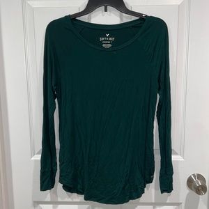 American Eagle Long Sleeve Soft and Sexy Legging Womens Tee Small